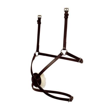 Mexicaanse neusriem Stübben 2300 Leitrim Ebben / zilver ebben