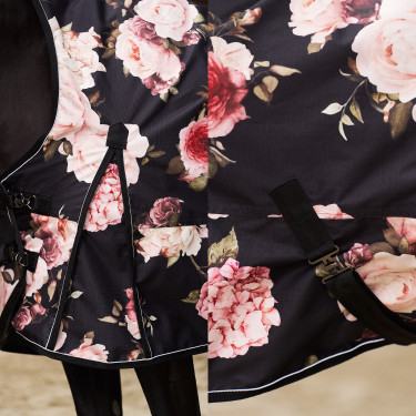 Couverture de paddock Imperial Riding Pandora 100gr Imprimé fleur Motifs Couverture de paddock Imperial Riding Pandora 100gr Imprimé fleur Motifs