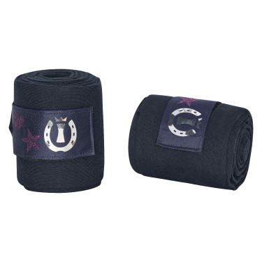 Bandes de polo Imperial Riding Cosmic Sparkle Marine Bleu marine