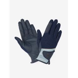 LeMieux Pro Mesh rijhandschoenen Marine / aqua Blauw LeMieux Pro Mesh rijhandschoenen Marine / aqua Blauw