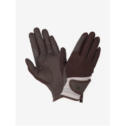 Gants d'équitation LeMieux Pro Mesh Marron / almond