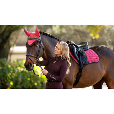 Tapis LeMieux Loire Classic Close Contact Square Cranberry Rose