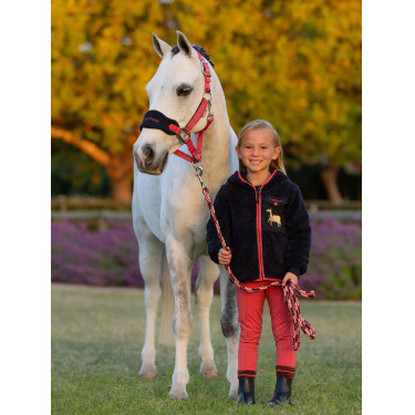 Licol mouton Vogue Mini LeMieux avec longe Cranberry Licol mouton Vogue Mini LeMieux avec longe Cranberry