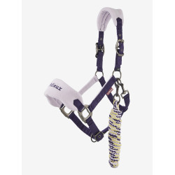 Halster schapenvacht Vogue Mini LeMieux met halstertouw Halster schapenvacht Vogue Mini LeMieux met halstertouw