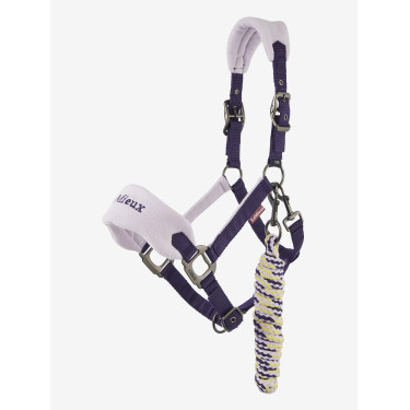 Halster schapenvacht Vogue Mini LeMieux met halstertouw Halster schapenvacht Vogue Mini LeMieux met halstertouw