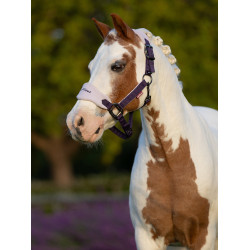 Halster schapenvacht Vogue Mini LeMieux met halstertouw Halster schapenvacht Vogue Mini LeMieux met halstertouw
