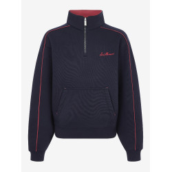 Pull LeMieux à fermeture éclair Quart Kate Young Rider Marine / cranberry Bleu marine