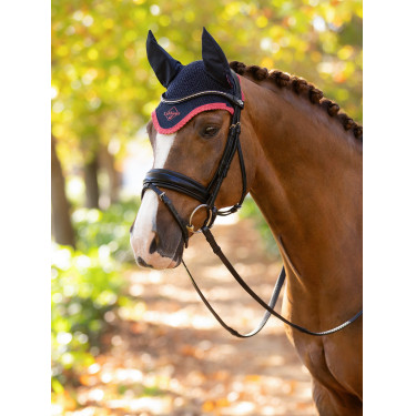 Bonnet anti-mouches LeMieux Classic Marine / cranberry Bonnet anti-mouches LeMieux Classic Marine / cranberry