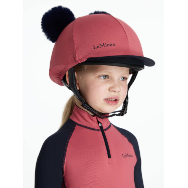 Dubbele pomponmuts Mini LeMieux Veenbes Roze
