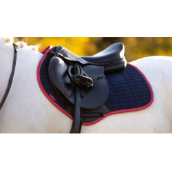 Tapis LeMieux Suede Close contact Square Marine / cranberry Bleu marine