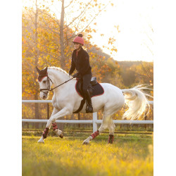 Tapis LeMieux Suede Close contact Square Marine / cranberry Bleu marine