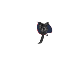 Tapis LeMieux Suede GP Square Marine / cranberry Bleu marine