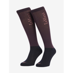 Chaussettes de concours LeMieux Sparkle Damson