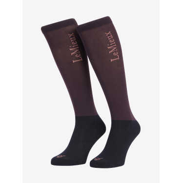 Chaussettes de concours LeMieux Sparkle Damson