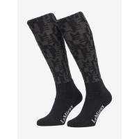 Chaussettes Harlow Mini LeMieux Froostie Poney imprimé Marine AOP Bleu