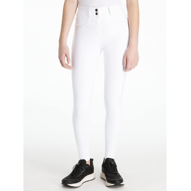 Pantalon LeMieux grip genoux Izzy Young Rider Blanc
