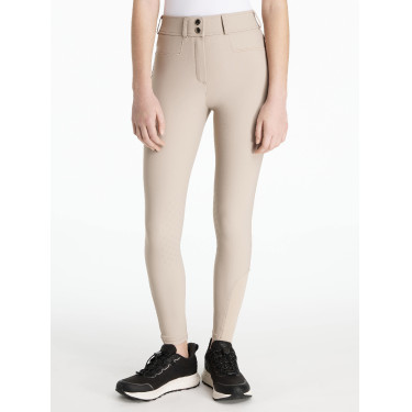 LeMieux broek met kniegreep Izzy Young Rider Amandel Beige