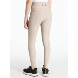 Pantalon LeMieux grip genoux Izzy Young Rider Almond Beige
