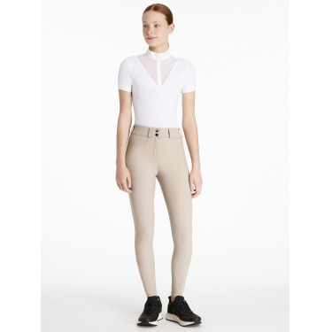 Pantalon LeMieux grip genoux Izzy Young Rider Almond Beige