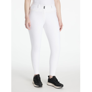 Pantalon LeMieux Isabelle full grip femme Blanc