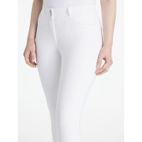 Pantalon LeMieux Isabelle full grip femme Blanc