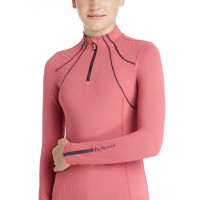 Sous-vêtement mesh Mia LeMieux Young Rider manches longues Cranberry Rose Sous-vêtement mesh Mia LeMieux Young Rider manches longues Cranberry Rose