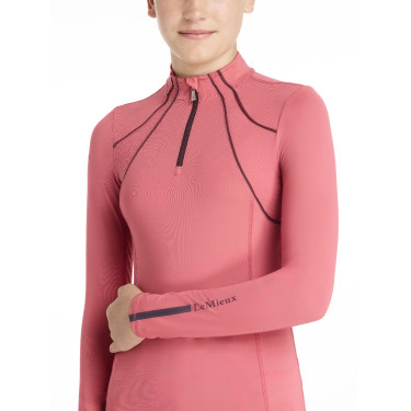 Sous-vêtement mesh Mia LeMieux Young Rider manches longues Cranberry Rose