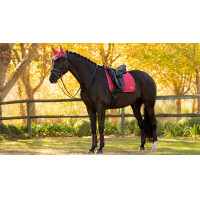 Tapis de selle LeMieux Loire Dressage Square Cranberry Rose