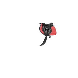 LeMieux Reflective Suede Close Contact Square Zadeldek Veenbes Roze