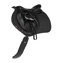 LeMieux Reflective Suede Close Contact Square Zadeldek Zwart