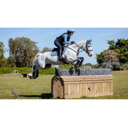 Tapis LeMieux Reflective Suede Close Contact Square Bleu ice