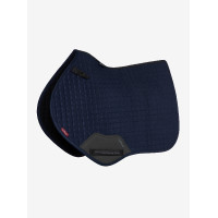 LeMieux Reflective Suede Close Contact Square Zadeldek Marine Marineblauw