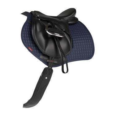 LeMieux Reflective Suede Close Contact Square Zadeldek Marine Marineblauw