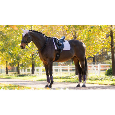 Tapis LeMieux Reflective Suede Dressage Square Lilac