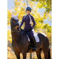 Tapis LeMieux Reflective Suede Dressage Square Lilac Violet