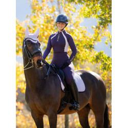 Tapis LeMieux Reflective Suede Dressage Square Lilac Violet Tapis LeMieux Reflective Suede Dressage Square Lilac Violet