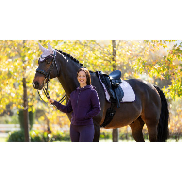 Tapis LeMieux Reflective Suede Dressage Square Lilac Tapis LeMieux Reflective Suede Dressage Square Lilac