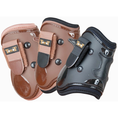 Protèges boulet coque et cuir T de T Noir / marron