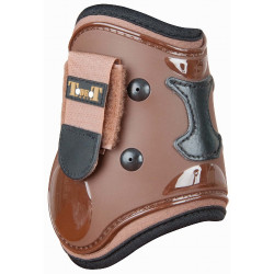 Kogelbeschermers schaal en leer T de T Bruin / zwart Kogelbeschermers schaal en leer T de T Bruin / zwart