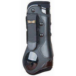 Guêtres coque et cuir T de T Noir Guêtres coque et cuir T de T Noir