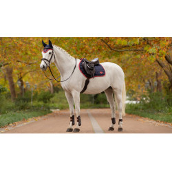 LeMieux Loire Classic Close Contact Square zadeldek Marine / cranberry Marineblauw