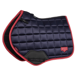LeMieux Loire Classic Close Contact Square zadeldek Marine / cranberry Marineblauw
