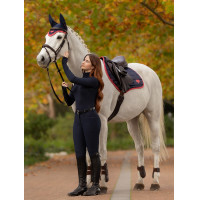 Tapis LeMieux Loire Classic Close Contact Square Marine / cranberry Bleu marine Tapis LeMieux Loire Classic Close Contact Square Marine / cranberry Bleu marine