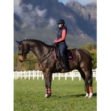Tapis LeMieux Loire Classic Dressage Square Marine / cranberry Tapis LeMieux Loire Classic Dressage Square Marine / cranberry