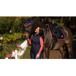 Tapis LeMieux Loire Classic Dressage Square Marine / cranberry Bleu marine