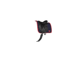 Tapis LeMieux Loire Classic Dressage Square Marine / cranberry Bleu marine