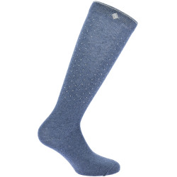 Chaussettes Je t'aime Equithème Kamilia Violet