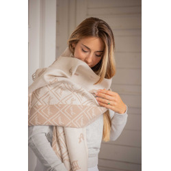 Sjaal Pénélope Lana Beige / ecru