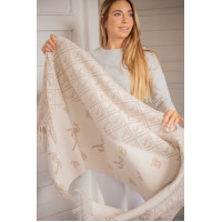 Sjaal Pénélope Lana Beige / ecru