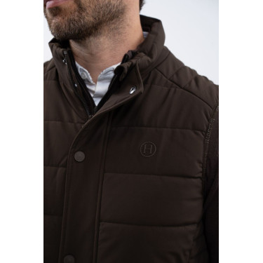 Mouwloos vest Boston Harcour heren Cacao Bruin